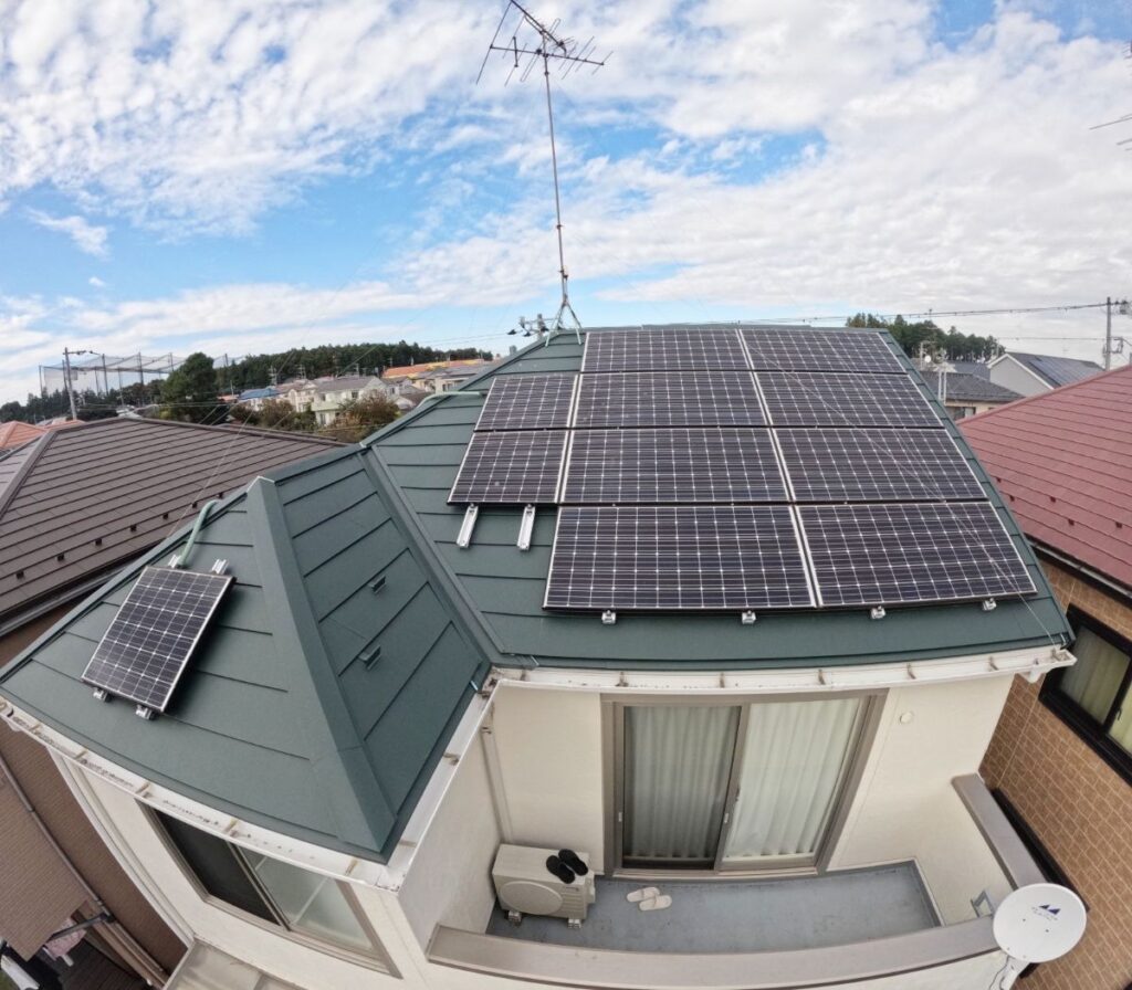 大和市W様邸 太陽光脱着・屋根カバー工事事例